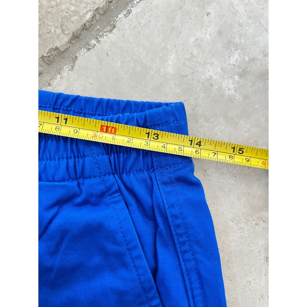 NEW Lands End Womens 4 petite 7in Chino Short Royal Cobalt Blue Mid Rise Stretch - Picture 6 of 12
